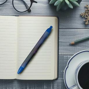 Galaxy Cosmic Nebula Black Ink Pen