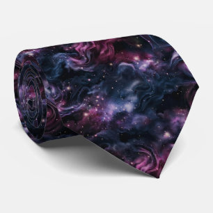 Galaxy Cosmic Nebula Pattern Tie
