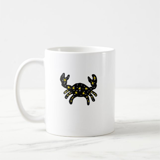 Galaxy Crab Zodiac Constellation Mug (Left)