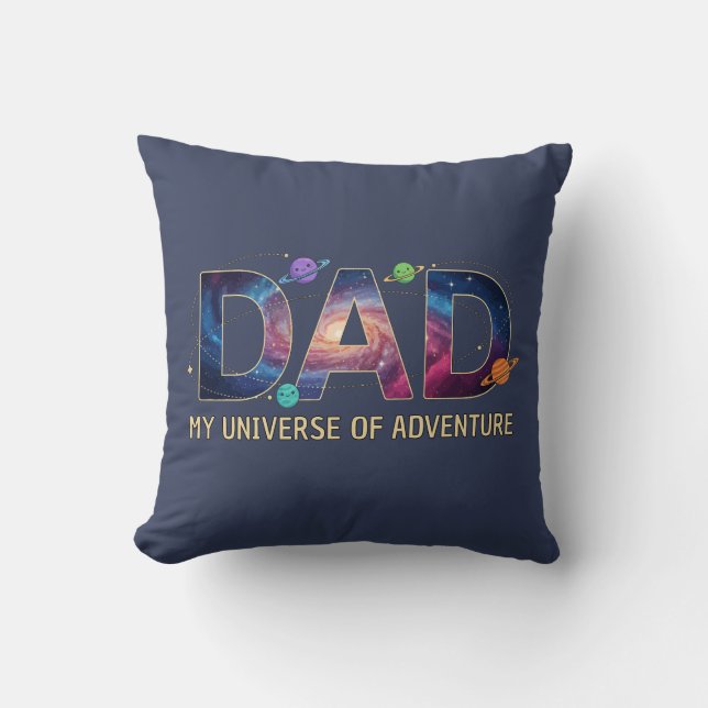 Galaxy Dad Universe Adventure Cushion (Front)