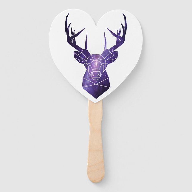 Galaxy deer        hand fan (Front)