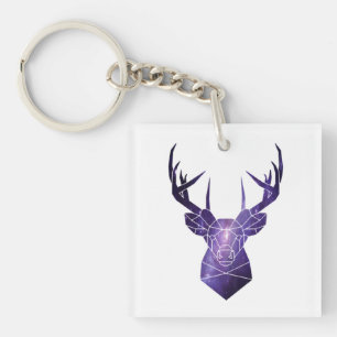 Galaxy deer        key ring