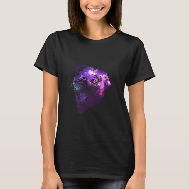 Galaxy  Dog Pug Classic  14 T-Shirt (Front)