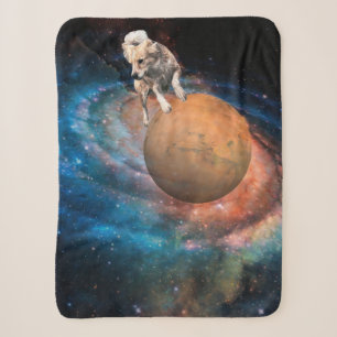 Galaxy Dog Sherpa Blanket – Cosmic Fee Galaxy™