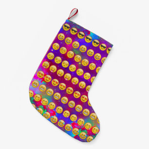Galaxy Emojis Small Christmas Stocking