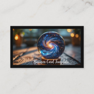 Galaxy Energy Healing Crystal Ball Business Card
