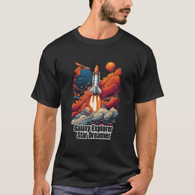 Galaxy Explorer, Star Dreamer - Space T-shirt (Front)