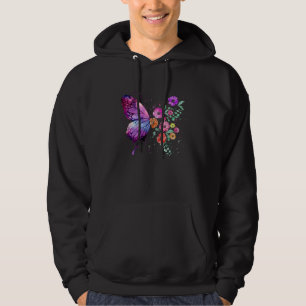 Galaxy Floral Sloth Animal Space Butterfly Hoodie