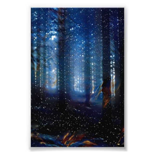 galaxy forest deep woods photo print (Front)