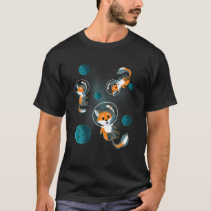 Galaxy Fox Foxes Space Stars Christmas Birthday Gi T-Shirt