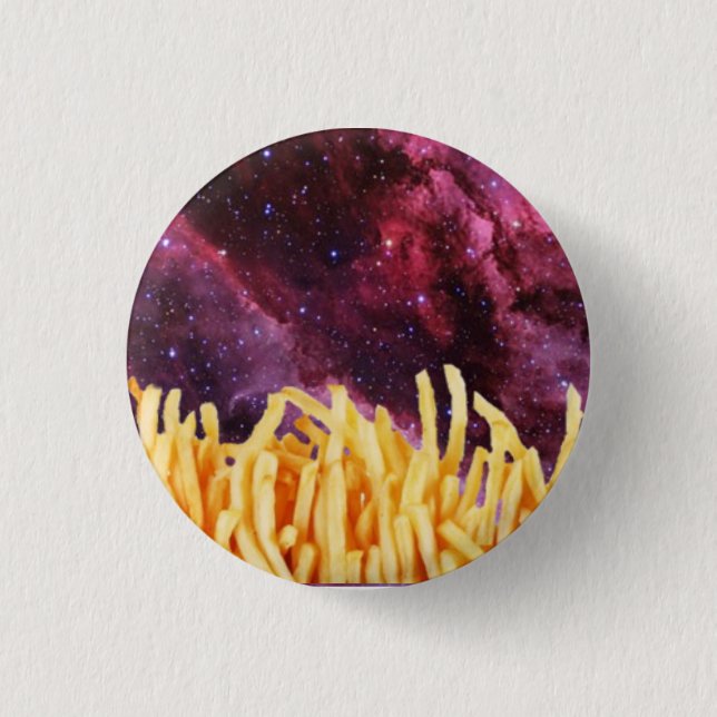 Galaxy Fries 3 Cm Round Badge (Front)