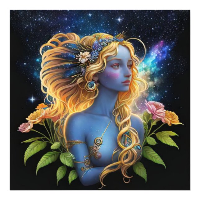 *~* Galaxy Galactic Women Fantasy Jewels AP58 Photo Print (Front)