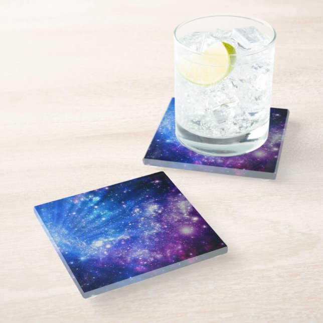 Galaxy Glass Coaster (Angled)