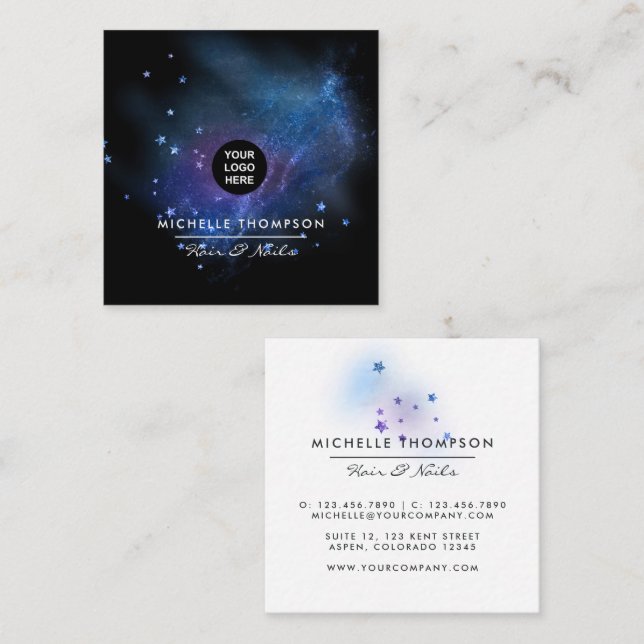Galaxy Glitter Business Card (Front/Back)