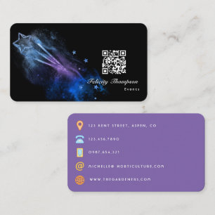 Galaxy Glitter Business Card