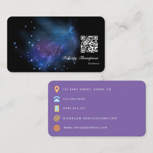 Galaxy Glitter Business Card