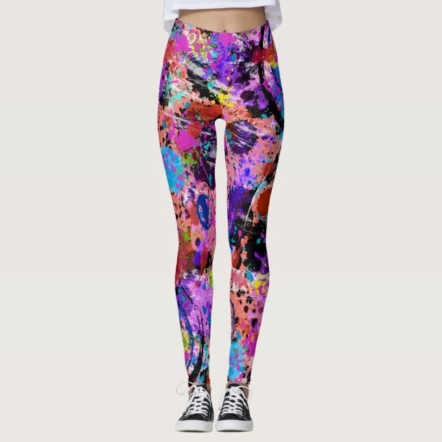 Galaxy Graffiti Leggings (Front)