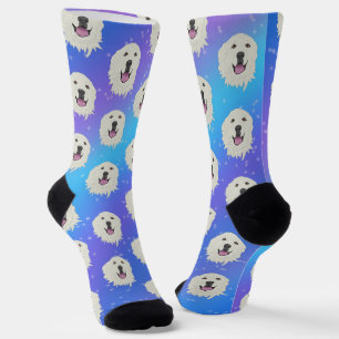 Galaxy Great Pyrenees Socks