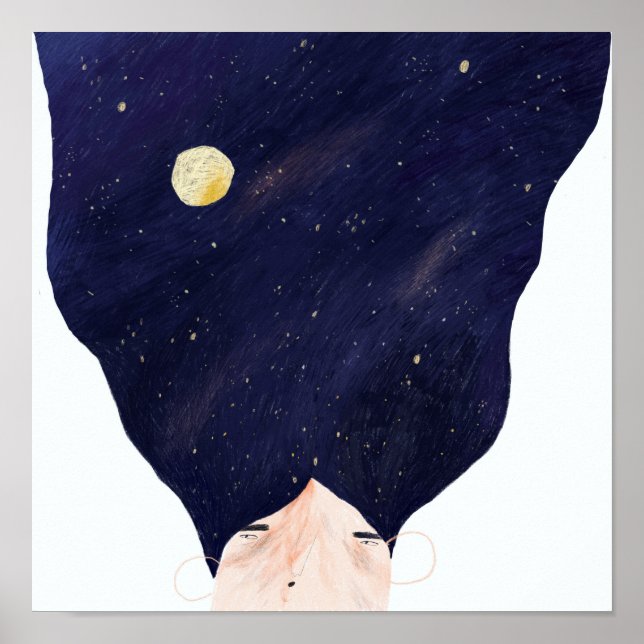 Galaxy Hair Poster (Front)