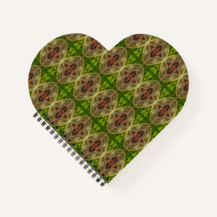 Galaxy Heart Shape Notebook