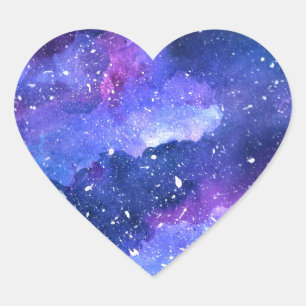 Galaxy Heart Sticker