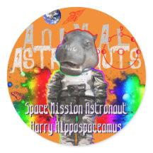 Galaxy Hippo Astronaut in Space
