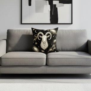Galaxy Home Decor Capricorn Zodiac Celestial Cushion