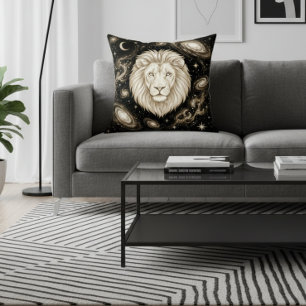 Galaxy Home Decor Leo Zodiac Celestial Cushion
