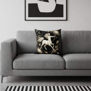 Galaxy Home Decor Sagittarius Zodiac Celestial Cushion