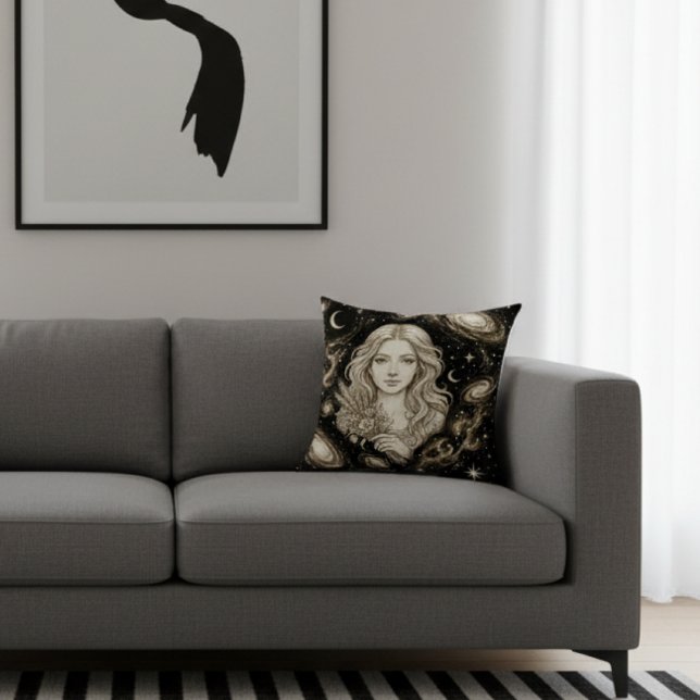 Galaxy Home Decor Virgo Zodiac Celestial Cushion (Creator Uploaded)