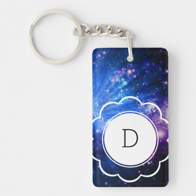 Galaxy Initial Key Ring (Front)