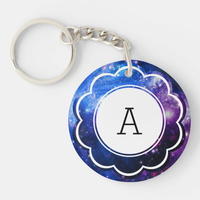 Galaxy Initial Key Ring (Front)