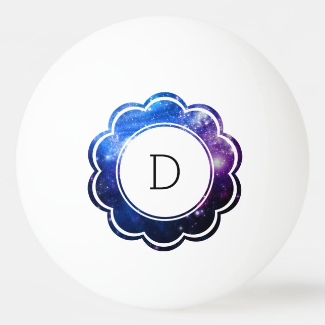 Galaxy Initial Ping Pong Ball (Front)