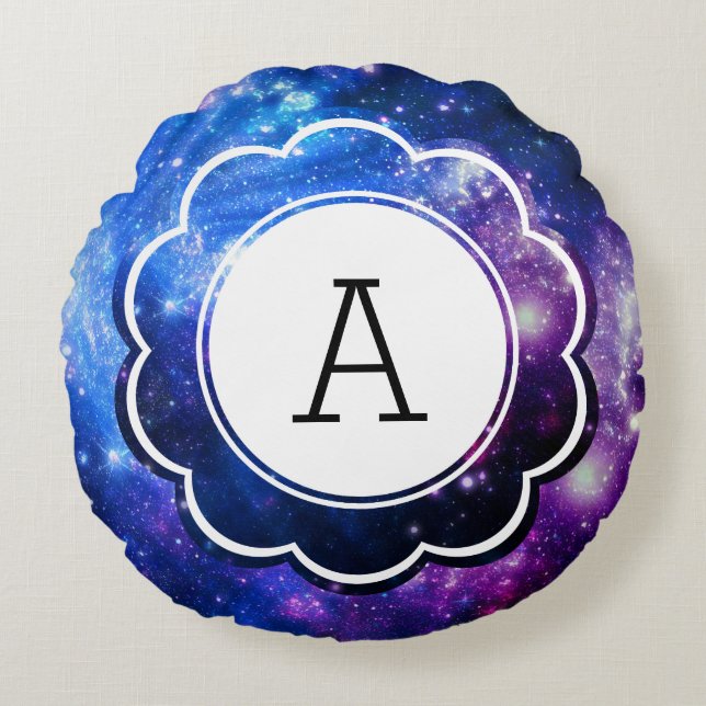 Galaxy Initial Round Cushion (Front)