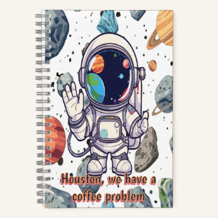 Galaxy Journal Space Themed Notebook with Planet