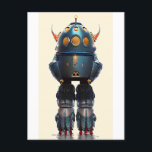 Galaxy King Robot B-21 Wombott Postcard<br><div class="desc">Galaxy King Robot B-21 is W.W. Wombott's science fiction take on a new class of killer robots from Outer Space! Taking inspiration from Forbidden Planet's Robby the Robot and the Lost In Space robot YM3 B-9, Galaxy King Robot B-21 is certain to win the hearts of robot fans throughout the...</div>