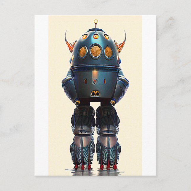 Galaxy King Robot B-21 Wombott Postcard (Front)
