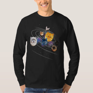 Galaxy Kitten Planets Solar Sun Earth Pluto Cat Un T-Shirt