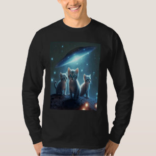 Galaxy Kittens Cat UFO Cat In Space 10 T-Shirt