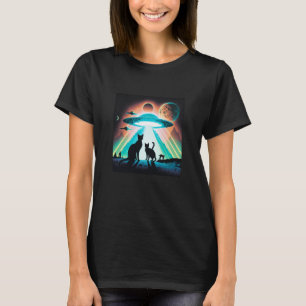 Galaxy Kittens Cat UFO Cat In Space 4 T-Shirt