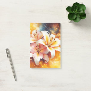 Galaxy Lilies Post It Notes