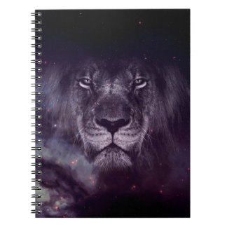 Galaxy Lion Face Art Wallpaper Notebook