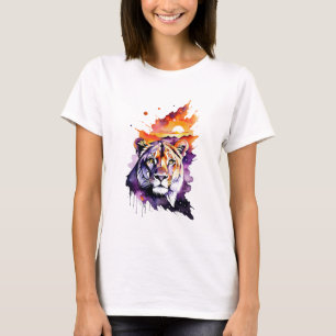 Galaxy Lioness In Serengeti Sunset T-Shirt
