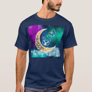 Galaxy Love You To The Moon And Back Butterfly T-Shirt