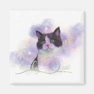 Galaxy Lovely Cat Magnet