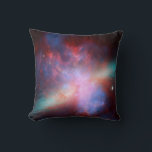 Galaxy M82 Cushion<br><div class="desc">This image shows a stunning view of a Starburst galaxy produced by space telescopes. M82 is a galaxy about 12 million light years from Earth that is undergoing a burst of star formation. X-rays from Chandra (blue) show gas being blasted away from the galaxy's disc as a bounty of stars...</div>