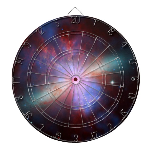 Galaxy M82 Hubble NASA Dartboard (Front)