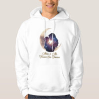 Galaxy Mama & Child Silhouette Moon Art