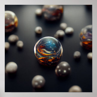 galaxy marbles Poster