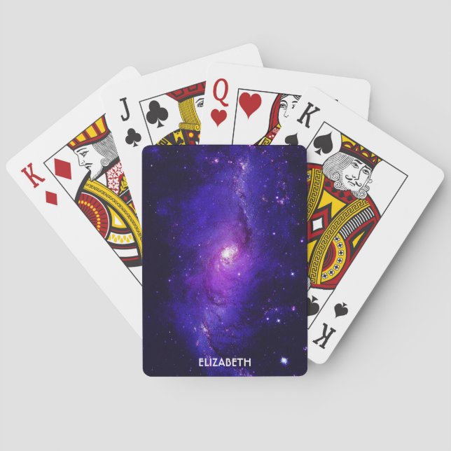 Galaxy Milky Way Galaxy Astronomy Science Playing Cards (Back)